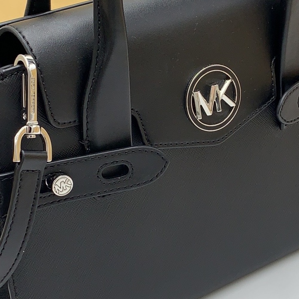 MICHAEL KORS
Carmen Medium Flap Saffiano Leather Belted Satchel Black co… - Picture 15 of 16